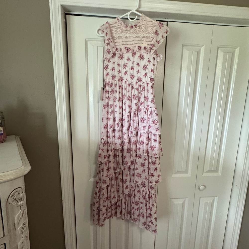 Floral Pink Kids Formal Dress never worn -BRAND NEW